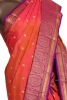 Traditional Contrast Wedding South Silk Saree